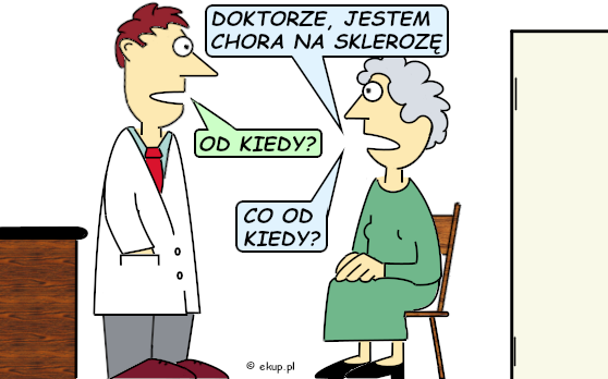 humor i dowcipy - chora na sklerozę