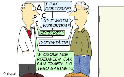 humor i dowcipy - co z moim wzrokiem
