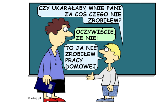 humor i dowcipy - Jaś do pani w szkole