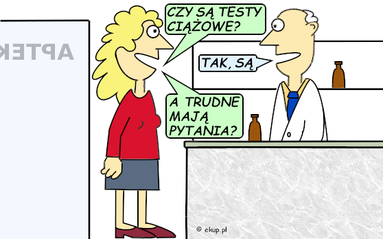 humor i dowcipy - czy są testy ciążowe