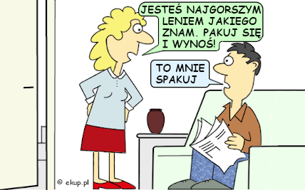 humor i dowcipy - Żona o mężu leniu