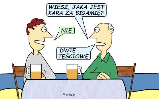 humor i dowcipy - kara za bigamie