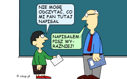 humor i dowcipy - nie można odczytać