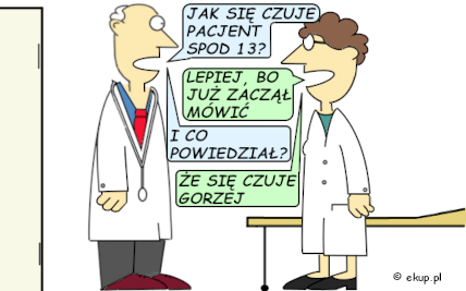 humor i dowcipy - pacjent spod 13