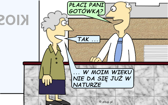 humor i dowcipy - płaci gotówką