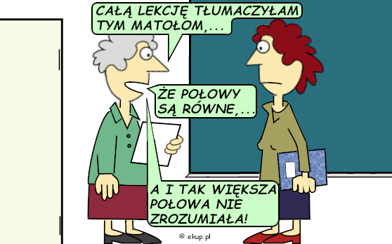 humor i dowcipy - połowy są równe
