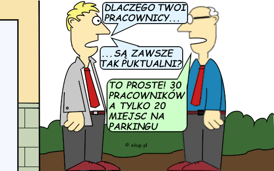 humor i dowcipy - punktualni pracownicy