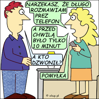 dowcip dlugo rozmawia przez telefon