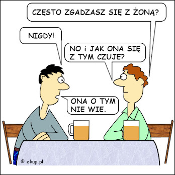 dowcip nie zgadza sie z zona