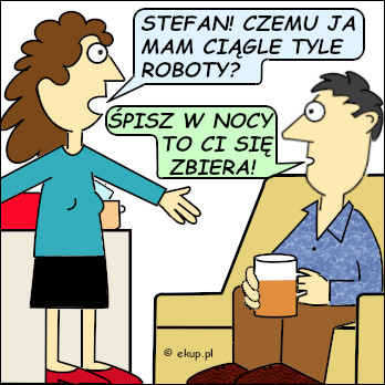 dowcip spi w nocy